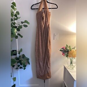 Akira beaded halter dress - size small.